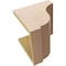 Ekena Millwork 10"W x 10"D x 10"H Wide Van Buren Rough Cedar Woodgrain TimberThane Corbel, Primed Tan CORUR10X10X10VANRCPR - alternate 4